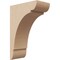 Ekena Millwork 4"W x 8"D x 12"H Classic Olympic Rough Cedar Woodgrain TimberThane Corbel, Primed Tan CORUR04X08X12OLYRCPR - alternate 1